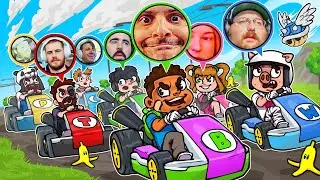 WE PLAYED MARIO KART WITH OUR WEBCAMS ON!