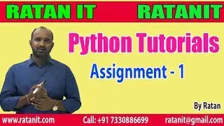 Python tutorials  | Assignment Part-1| By Ratan Sir