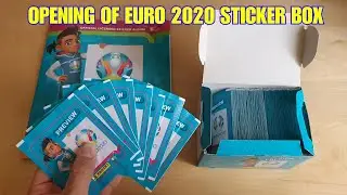 OPENING of the NEW PANINI EURO 2020 Sticker Box | UEFA Euro 2020 Preview Panini Sticker Album