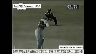Sourav Ganguly Smashes Chaminda Vaas to all corners of the Ground | 2nd ODI, Colombo | 1997