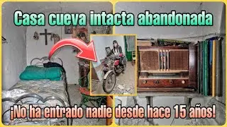 CASA ABANDONADA INTACTA Hecha En Una CUEVA ¡Está a punto de derrumbarse con todo! // AnitaNext