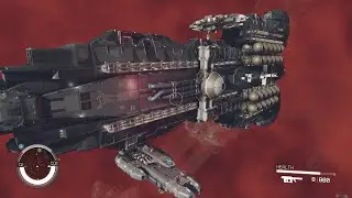 Starfield Galbank Legacy Size Compared to Dullahan and Jasper Kryx's Ship Crimson Fleet Questline