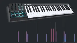 Ajustar la Sensibilidad, (Velocity) Teclas Alesis V49