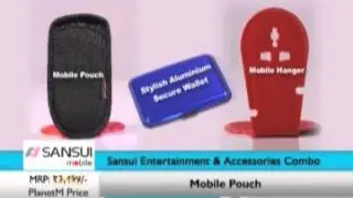 Sansui 2 4 Inch 1800 mAh Mobile Phone With Portable Speaker Set