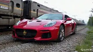 A woman with machine gun ride an SF90 Stradale Ferrari and get away in Rome Street.