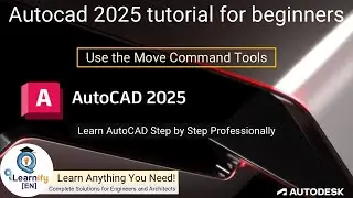 2.1 Autocad 2025 tutorial for beginners (Step by Step) - Use Move Command Tools - @EngrHedaetullah
