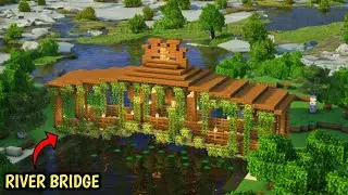 River bridge minecraft || How to build river bridge minecraft