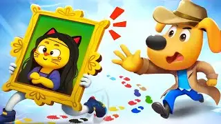 Maha Karya yang Dicuri 🎨🖼️| Animasi Lucu | Kartun Anak-anak | Kepala Polisi Labrador