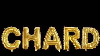 Chard - animation: Personal Name animation, black screen effect, balloon letters