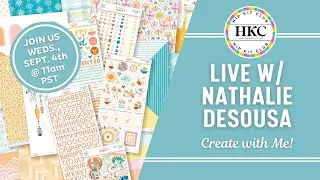 Live with Nathalie -  Scrapbook layout feat. August 2024 kits