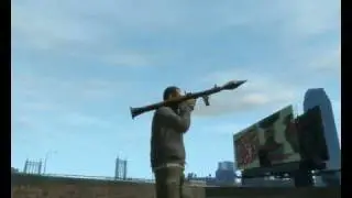 GTA IV - Awesome helicopter crash