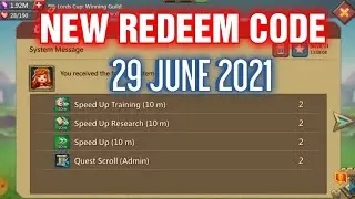 NEW REDEEM CODE Working - 29 JUNE 2021 || Lords Mobile 🔥🔥😎