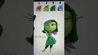 Which one is Correct? Disgust Eye #insideout2 #insideout #art