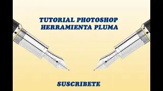 Tutorial como usar photoshop HERRAMIENTA PLUMA facil principiantes (penn tool)