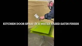 kitchen door spray painting