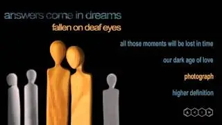 Answers Come In Dreams - Photograph (Audio Player)