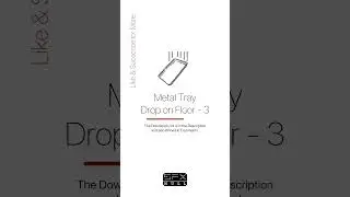 Metal Tray Drop on Floor / Metal Tray Sound Effect #metal