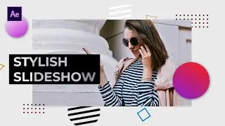 After Effects Tutorial | Modern Stylish Slideshow Animation in after effects