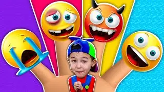 Finger Family Song (Emoji Version) | Policeman Song + Best Kids Songs - LookBee!
