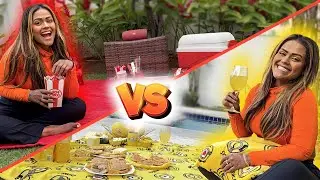 QUEM FAZ  O MELHOR PIQUENIQUE DA SUA COR!!! (VERMELHO VS AMARELO)