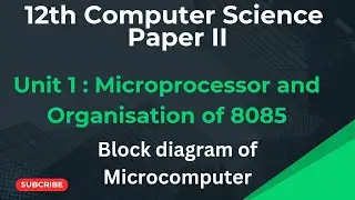 Block diagram of Microcomputer|12th CS paper ll|computer hardware
