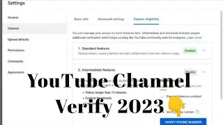 How To Verify Your YouTube Account in Mobile 2023...