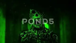 Scary Monster In Corridor of Darkness 2D Animation