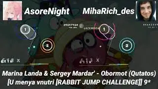 osu!droid | match | AsoreNight vs MihaRich_des | Obotmot [U menya vnutri [RABBIT JUMP CHALLENGE]] 9*