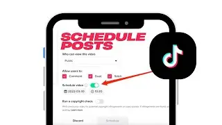 how to schedule tiktok posts on phone