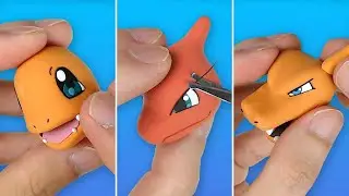 Pokémon Figures Making - Charmander Line!!(Charmeleon, Charizard) | Clay Art