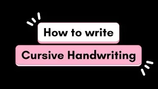 How to write cursive handwriting | writing | hand lettering tutorial for beginners #writing #art