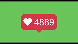 instagram likes counter green screen, instagram likes counter effect green screen,