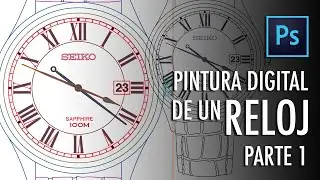Pintura digital de un reloj Parte 1