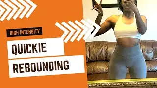 10 minute HIGH INTENSITY || QUICKIE REBOUNDING WORKOUT || Mini Trampoline || SWEATY WORKOUT ||