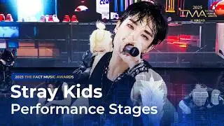 [2025 더팩트 뮤직 어워즈] Stray Kids (스트레이 키즈) 'Chk Chk Boom' + 'TOPLINE' + 'Walkin On Water' + 'CEREMONY'