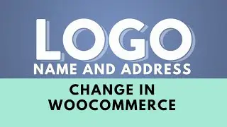 Logo and text change in e-commerce or woocommerce