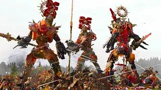 Trajann's Blood Titan of Khorne - THE EMPIRE and DWARFS vs KHORNE - TotalWar Warhammer 3