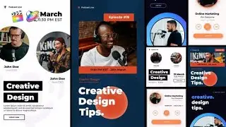 Apple Motion Template: Podcast Stories and Posts