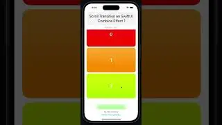 Scroll List Transitions en SwiftUI - Blur Opacity Scale effect