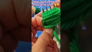 Sabias como se hacen l9s pompones de lana #coser #costura #sew #sewing #trucos #ideas