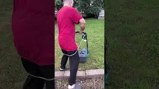 Бюджетная газонокосилка с "Ленты" 👍👍👍 #дача #газон #лето #газонокосилка