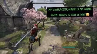 My TESOnline Character gets an Arrow to the Knee! 🥴 Ouch! #xboxone #TheElderScrollsOnline #gamergirl