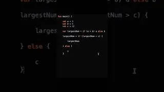 Largest number in kotlin programming 