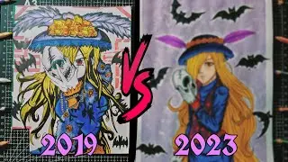 Rehaciendo Mi Dibujo de Catrina (2019 vs 2023) / Especial Día de Muertos