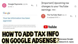 How to add Tax Information on Google Adsense | reduced to 0% tax rate | YouTube 2021 Update