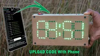 How to Upload Digital Clock's code using Mobile Phone