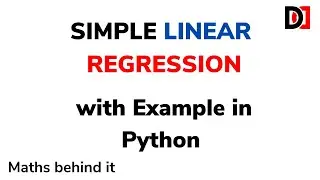 Simple Linear Regression with Numerical Explained in HINDI | Machine Learning Tutorial | DevDuniya