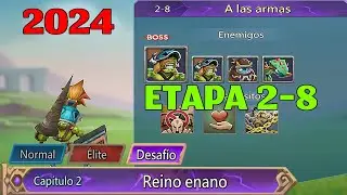 LORDS MOBILE DESAFIÓ CAPITULO 2 REINO ENANO 2-8 A LAS ARMAS CRESTA PELIGROSA DESAFIÓ 50 G.