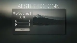 Make a Minimalistic Login Page!