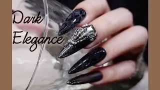 Dark Elegance 🖤 Velvet Matte Nails 🪄 Cool, Not Loud